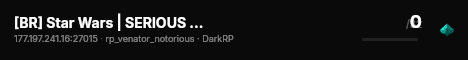 [BR] Star Wars | SERIOUS RP [Dev] live status badge