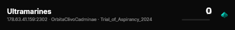 Ultramarines live status badge