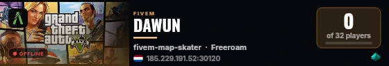DAWUN live status badge