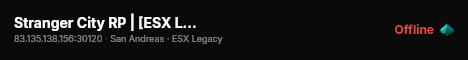 Stranger City RP | [ESX Legacy] live status badge