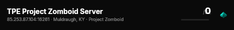 TPE Project Zomboid Server live status badge