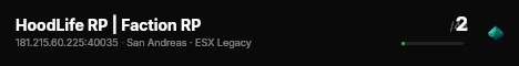 HoodLife RP | Faction RP live status badge