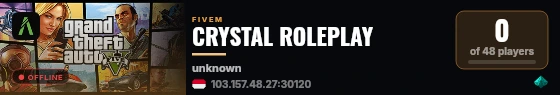 CRYSTAL ROLEPLAY live status badge