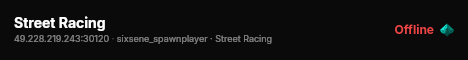 Street Racing live status badge