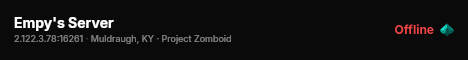 Empy's Server live status badge