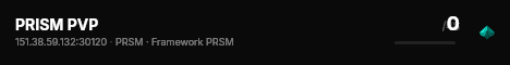 PRISM PVP live status badge