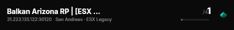 Balkan Arizona RP | [ESX Legacy] live status badge