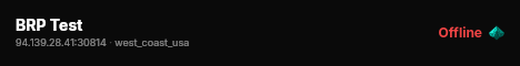 BRP Test live status badge