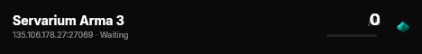 Servarium Arma 3 live status badge