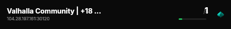 Valhalla Community | +18 Beta | Desarrollo live status badge