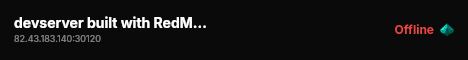 devserver built with RedM Basic Server! live status badge