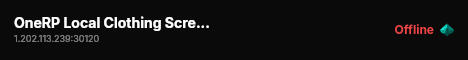 OneRP Local Clothing Screenshot live status badge