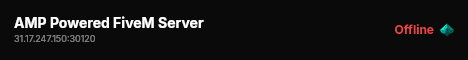 AMP Powered FiveM Server live status badge