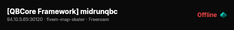[QBCore Framework] midrunqbc live status badge