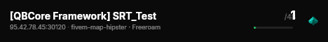 [QBCore Framework] SRT_Test live status badge