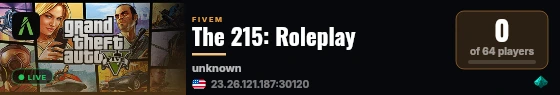 The 215: Roleplay live status badge