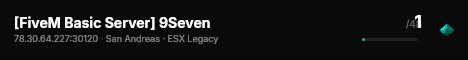 [FiveM Basic Server] 9Seven live status badge