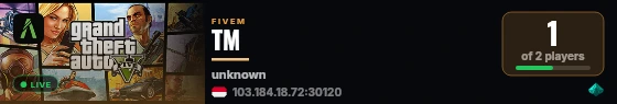 TM live status badge