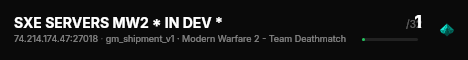 SXE SERVERS MW2 * IN DEV * live status badge