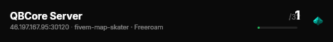 QBCore Server live status badge