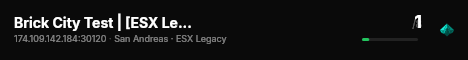 Brick City Test | [ESX Legacy] live status badge