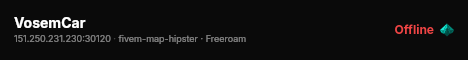 VosemCar live status badge