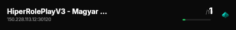 HiperRolePlayV3 - Magyar Whitelist live status badge
