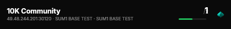 10K Community live status badge