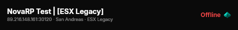 NovaRP Test | [ESX Legacy] live status badge