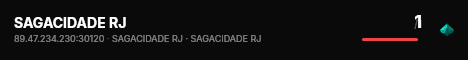 SAGACIDADE RJ live status badge