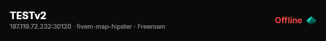 TESTv2 live status badge