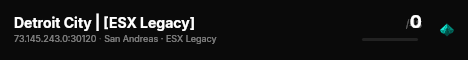 Detroit City | [ESX Legacy] live status badge