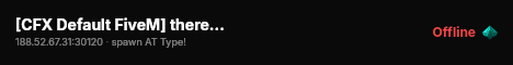[CFX Default FiveM] therealone live status badge