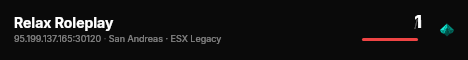 Relax Roleplay live status badge
