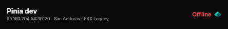 Pinia dev live status badge