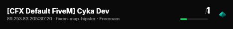 [CFX Default FiveM] Cyka Dev live status badge