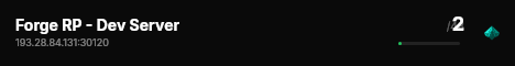 Forge RP - Dev Server live status badge