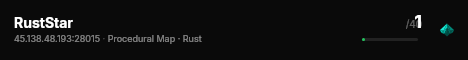 RustStar live status badge