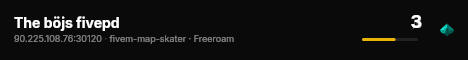 The böjs fivepd live status badge
