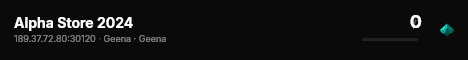 Alpha Store 2024 live status badge