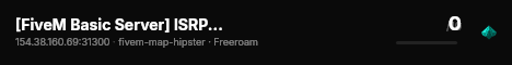 [FiveM Basic Server] ISRP Test Track live status badge