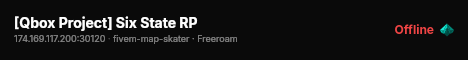 [Qbox Project] Six State RP live status badge