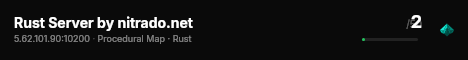 Rust Server by nitrado.net live status badge
