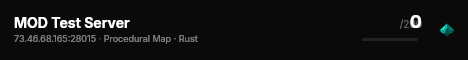 MOD Test Server live status badge