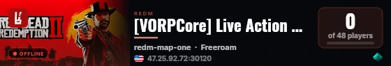 [VORPCore] Live Action RP-Red live status badge