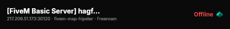 [FiveM Basic Server] hagfoss dev live status badge