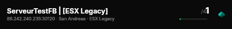 ServeurTestFB | [ESX Legacy] live status badge