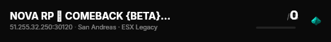NOVA RP ➟ COMEBACK {BETA} | ITA live status badge