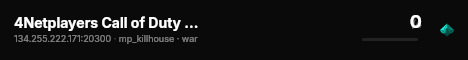 4Netplayers Call of Duty 4 (Unranked) Server live status badge