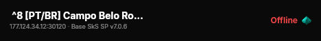 ^8 [PT/BR] Campo Belo Roleplay - ^1Beta Edition live status badge